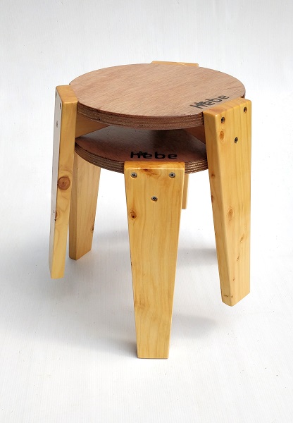 Stackable Stool Hebe Natural Childrens Furniture Wooden Seat Stools NZ WEB